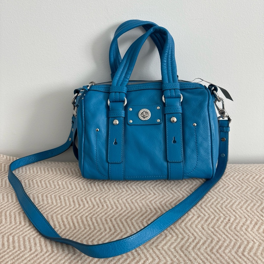 Marc Jacobs blue satchel leather bag. New with tags